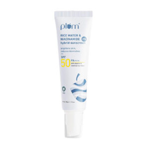 Plum Rice Water & Niacinamide 2% Hybrid Sunscreen SPF 50 PA+++ 50g