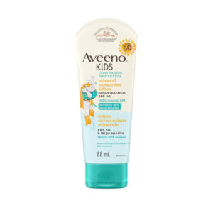 Aveeno Kids Continuous Protection Mineral Sunscreen Lotion SPF 50 88ml